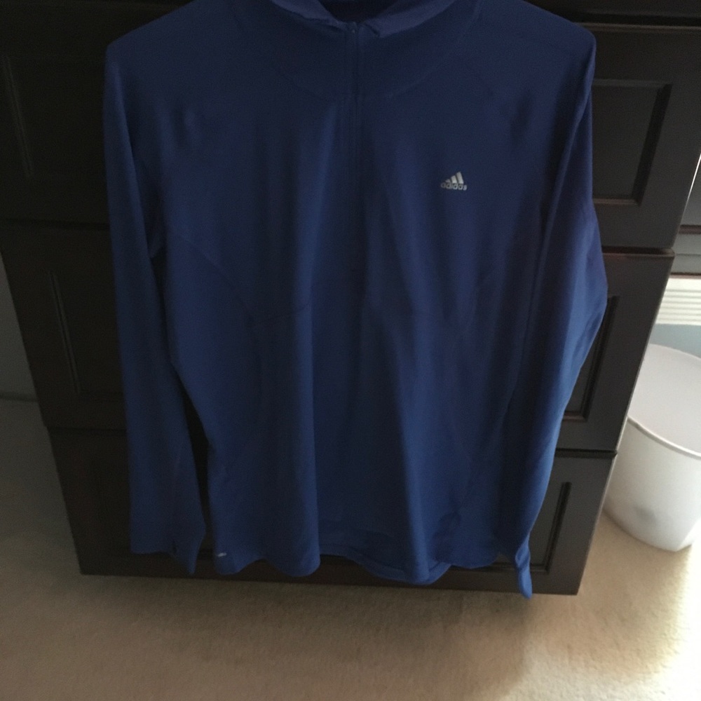 Royal Blue workout shirt small zipper